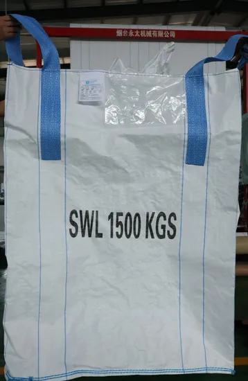 Bucles de costura lateral con panel en U Bolsa gigante con parte superior abierta y fondo plano Bolsa grande tejida de polipropileno personalizada 1000 kg 1500 kg Bolsa a granel de 1,2 toneladas para almacenamiento Super sacos